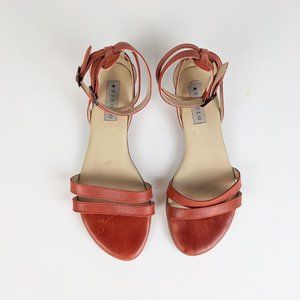 Nisolo Red Leather Sandals sz 7